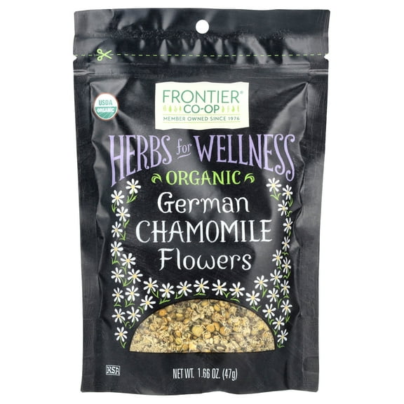 Frontier Co-op Organic German Chamomile Flowers 1.66 oz.