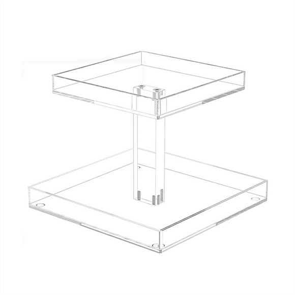 2-Tier Perfume Organizer for Dresser and Countertop, Sturdy Acrylic Bathroom Organizer Countertop Cosmetic Storage