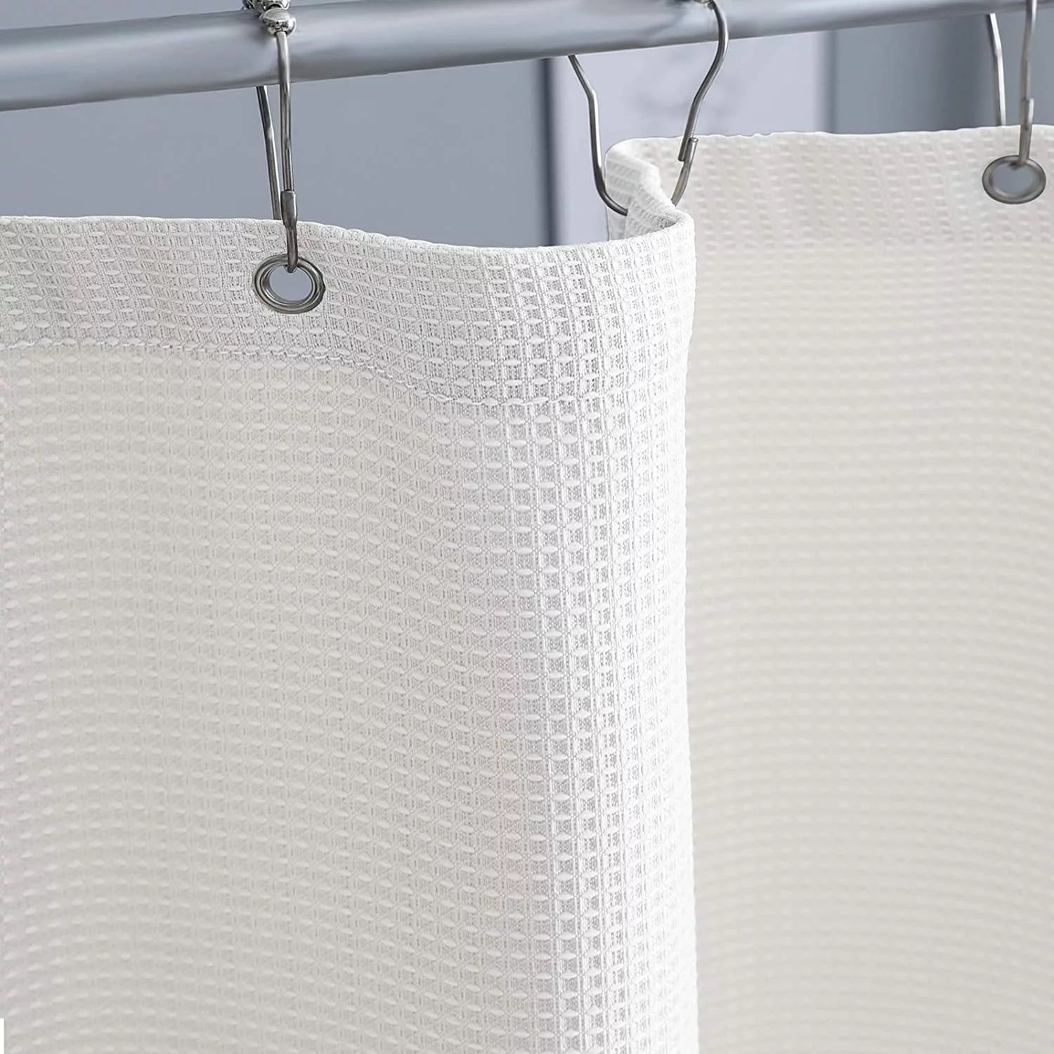 Exclusivo Mezcla Luxury Hotel Collection Waffle Weave White Shower