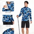 thumbnail image 5 of Hoodies for Men UPF 50+ Sun Protection Hoodie Long Sleeve Fishing Hiking Shirt with Face Mask L, 5 of 7