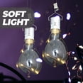 thumbnail image 3 of Lámpara LED colgante giratoria solar, impermeable, para exteriores, jardín y camping (carcasa transparente con luz blanca cálida), 3 of 6
