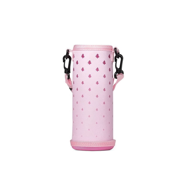 Cateissary Funda para botella de agua, para oficina, escuela, viaje, senderismo, Camping, gimnasio, Fitness, funda para taza de té, tarro, bolsa, Cocina y Comedor Árbol Rosa 6.5x18cm Cateissary HA069906-02