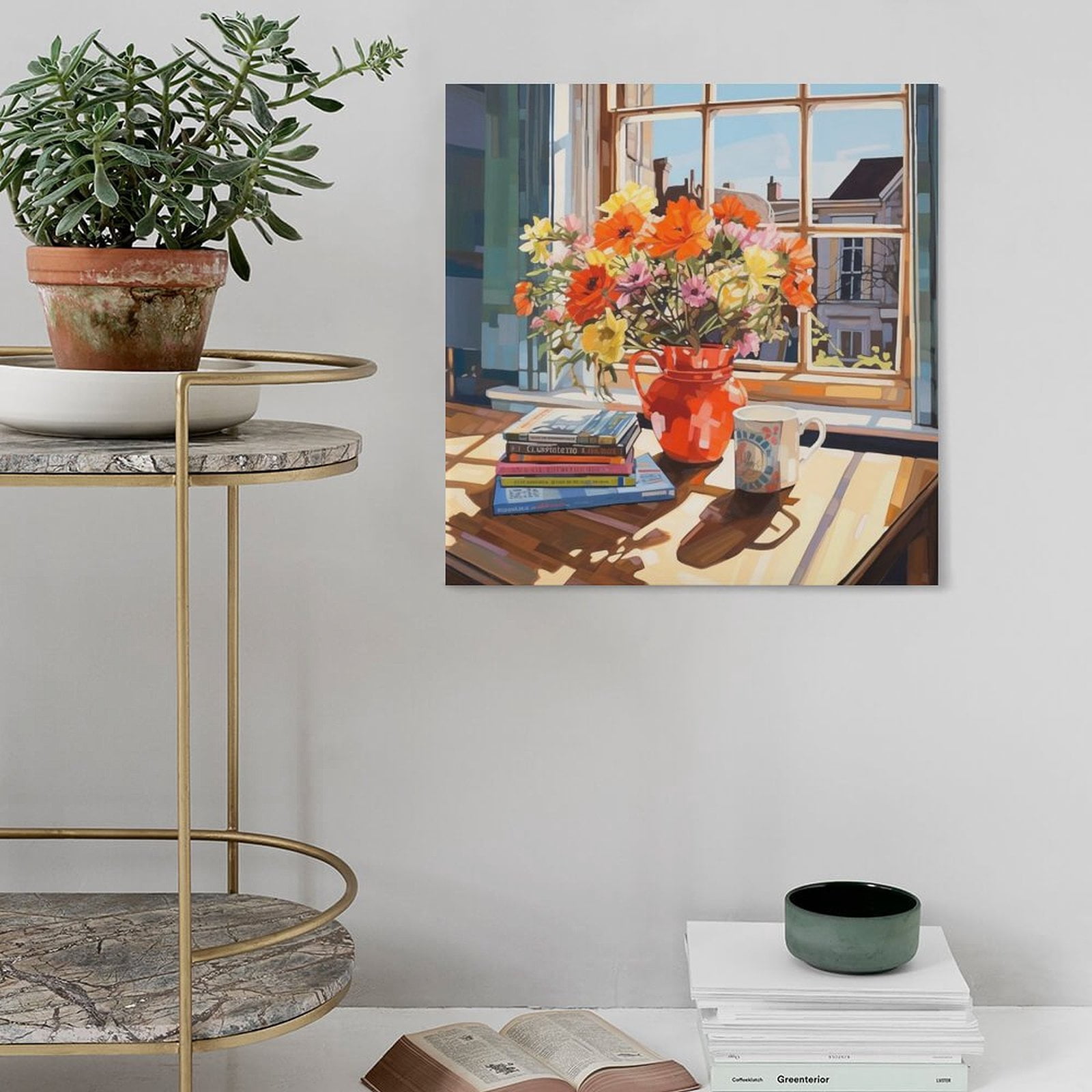【 L出品 】 50×40cm size art Oil Painting Kaoru Yamada Living Room Wall Art Canvas Wall Art Art