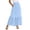 Light Blue, variant on Womens Maxi Skirt Boho Summer Long Skirts Flowy High Waist Tiered Casual Beach Dress with Pockets Pink,S