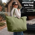 thumbnail image 6 of Fit + Fresh All The Things XL Tote Bag, Travel & Overnight Bag, Olive, 6 of 11
