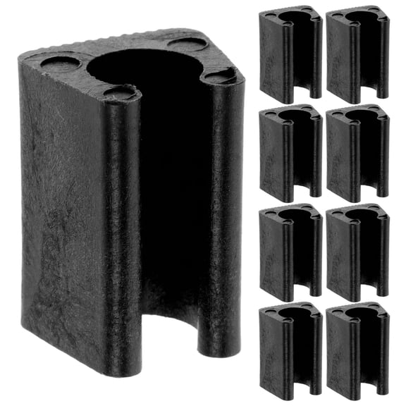 NICEXMAS 24-Pack Black U-Shaped Chair Leg Pads Floor Protectors for Furniture, and Wear Resistant, Ideal for Home Use
