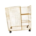 thumbnail image 1 of S SERENABLE Rolling Mat Storage Rack Wheeled Fitness Equipment Holder for Dumbbells Gold, 1 of 9