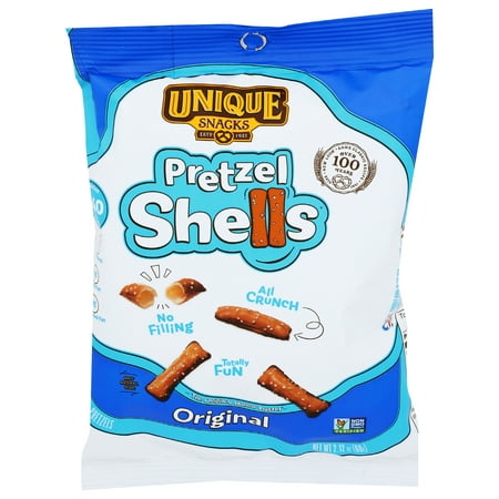 Unique Pretzels Original All Natural Pretzel Shells, 2.1-Ounce, 24 Bags