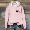 thumbnail image 6 of Ruyang Women's Fashionable Round Neck Casual Letter Printed Long Sleeve Top Hooded Sweatshirt Women Casual Sweatshirts, 6 of 8