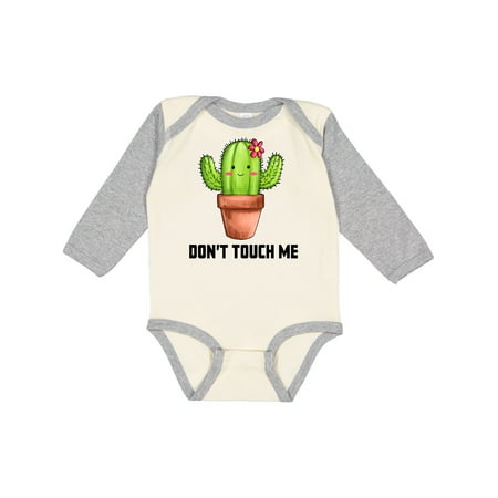 

Inktastic Cute Cactus Dont Touch Me Gift Baby Boy or Baby Girl Long Sleeve Bodysuit