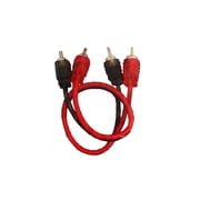 DS18 Ultra Flex 1 ft RCA Cable 2 Channel Noise Rejection Competition Rated RCA-1FT