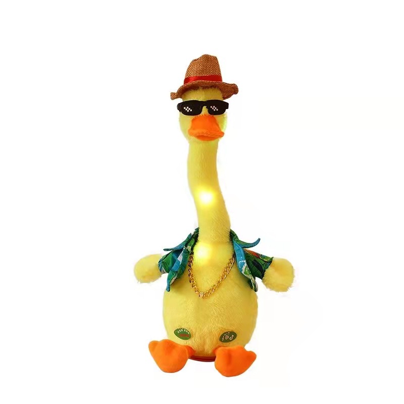 Talking Duck Toy,Duck Stuffed Animated Birthday Plush Can Repeats What