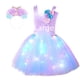 thumbnail image 4 of Vestido de gasa de sirena con falda ligera y estrellas de mar, vestido infantil, vestido de princesa, 4 of 6