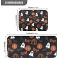 thumbnail image 3 of Funny Halloween Print Kitchen Rug Mats 2PCS Non Slip 47" x 20" + 28" x 20" Kitchen Carpet Floor Mat Hallway Rugs Anti Fatigue Doormat Home Decor, 3 of 7