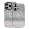 thumbnail image 2 of DesignSkinz Scratch-Resistant Hard Slim Case Compatible with iPhone SE Gen 2/3 (Compatible with MagSafe) - Unfocused Grayscale Glimmering Orbs of Light, 2 of 9