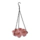 thumbnail image 2 of Comedero de agua para pájaros al aire libre, bandeja grande de baño para jardín, plato colgante de plástico para loros rosa, 2 of 9
