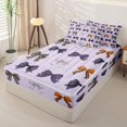 thumbnail image 2 of Homewish Cute Coquette Bow Zipper Full Size Comforter Sets with Fitted Sheet and 2 Pillowcases,Dreamy Princess Bowknot Zipper Bedding Set,Colorful Stars Reversible,4-Piece, 2 of 7