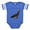 Royal Blue, variant on CafePress - African Gray Parrots - Cute Infant Baby Football Bodysuit
