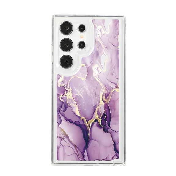 Ultra Thin Lightweight for Samsung Galaxy S23 Case, Luxury Clear Marble Pattern Back Case Anti-Falling Durable Lightweight Anti-fingerprint Anti-shock Soft Phone Cover for Men & Women, F