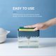 thumbnail image 2 of Soap Dispenser & Sponge Set Kitchen Dish Soap Dispenser Counter Top Sink Dispenser Soap Pump Dispenser and Sponge Holder for Kitchen Sink, 2 of 5