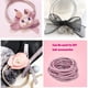 thumbnail image 3 of Qarigey 10 piezas de bandas para el cabello con purpurina, soporte de protección Universal ajustable con moño, accesorios de estilo Accesorio para el cabello Rosado, 3 of 6