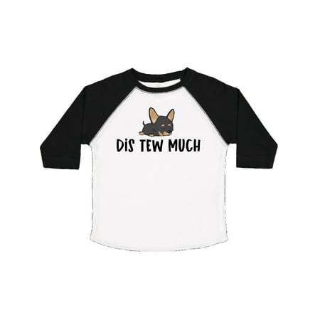

Inktastic Napping Dis Tew Much Chihuahua Black and Tan Gift Toddler Boy or Toddler Girl T-Shirt