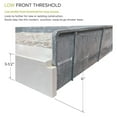 thumbnail image 2 of Transolid Fpt6032l Pre-Tiled 60" X 32-1/4" Rectangular Shower Base - Pebble Creme, 2 of 5