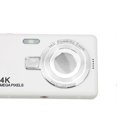 thumbnail image 2 of 12MP 1080P Pocket Digital Camera, 2.4 inch TFT Screen, 16X Zoom, Auto Focus, for Student Vlogging, White, 2 of 3