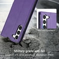 thumbnail image 4 of Allytech Galaxy S23 Wallet Case with Cards Holder, PU Leather RFID Blocking Shockproof Flip Cover Stand Anti-Scratch Retro Business Wallet Case for Samsung Galaxy S23 - Purple, 4 of 7