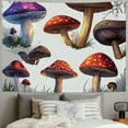 thumbnail image 2 of Patifu Mushrooms Tapestry Wall Hanging Unique Style Graphic Tapestries for Home Wall Decor Art Living Room Bedroom Farmhouse Dorm 40x30inch, 2 of 6