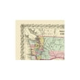 thumbnail image 4 of Historic State Map - Washington Oregon - Colton 1853 - Vintage Wall Art, 4 of 4