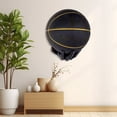 thumbnail image 4 of JIEMUCES Wall Mount Football Ball Holder Easy to Install Multipurpose Hand-Shaped Basketball Football Volleyball Display Rack, 4 of 7