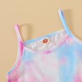 thumbnail image 4 of Mercatoo Toddle Girls Summer Outfit Camisole Gradient Color Tops and Shorts 2Pcs Set Suitable For Children 2 to 8 Kids Clothes, 4 of 7