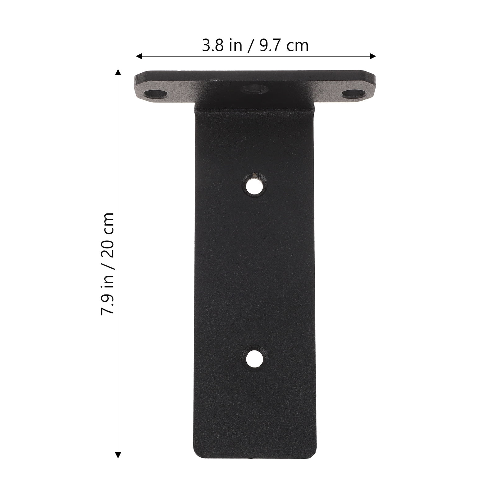 OUNONA  2 Pcs Shelf Brackets Support DIY Kitchen Storage Angled Black