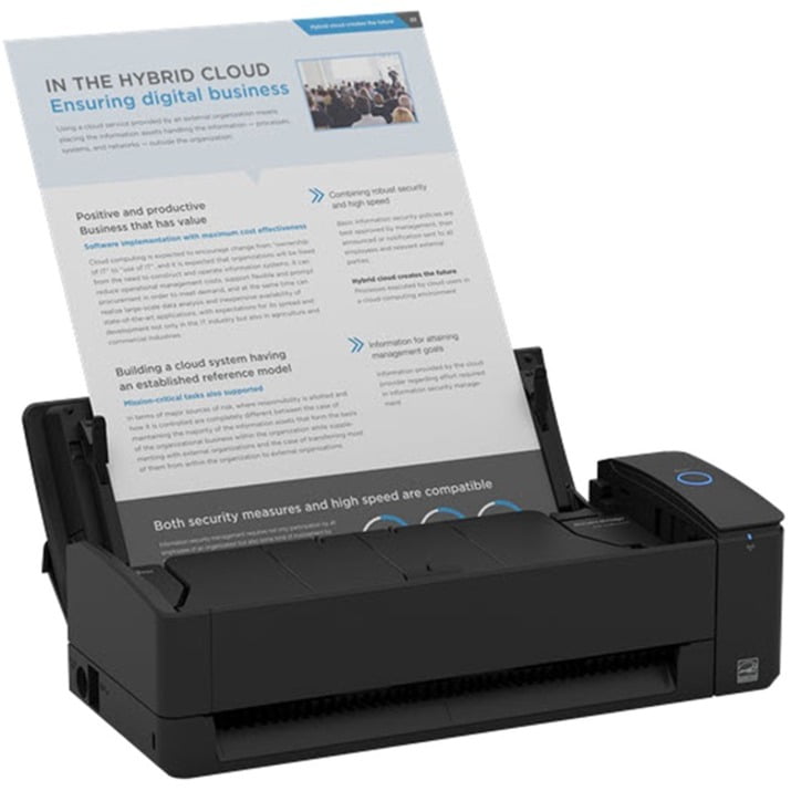 Ricoh ScanSnap iX1300 Document Scanner - Black, Wireless, Office