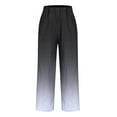 thumbnail image 5 of Xunlbb Summer Sale! Women'S Spring Print All-Match Straight Leg Casual Pants ,A-White M, 5 of 5