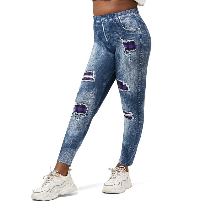 TALLAR PLUS TAILAK 3D ROMPIPT PRINT JEJEGYS Rosegal Leggings de talla grande