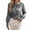 Grey, variant on Qxiansh Womens Satin Dressy Blouse Tie Bowknot Collar Puff Long Sleeve Business Office Work Shirts Interview Tops