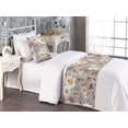 thumbnail image 2 of Springtime Boho Bed Runner Set, Nature Themed Neutral Colors Dreamy Sunflowers Butterfly Print, Decorative Bedding Scarf & a Pillow Sham for Hotels Homes, Twin, Apricot and Dried Rose, by Ambesonne, 2 of 3