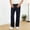 Navy, variant on ITSAME Boys Straight Leg Pants, Drawstring Cotton Linen with Pockets Summer Casual Active Pants for Kids Blue Size 10-11