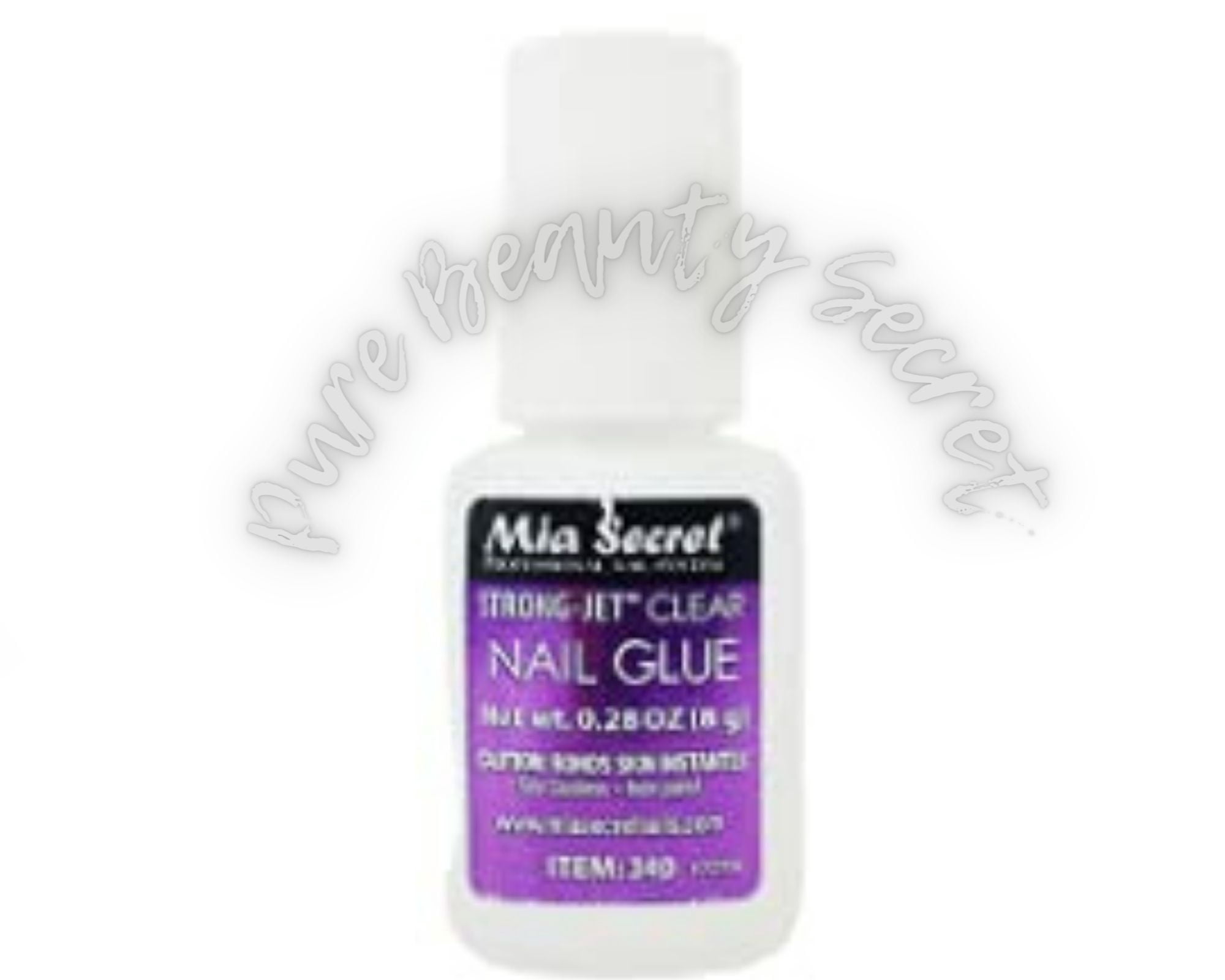 Mia Secret Strong-Jet Clear Nail Glue Brush-On Glue 8g (340) x 9