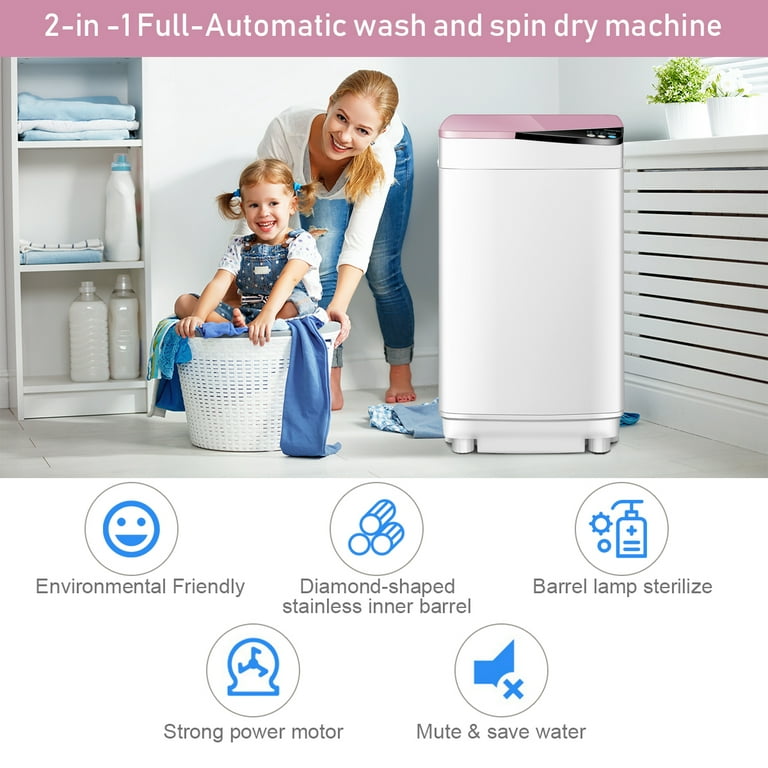 Walmart 7.7 lbs Full-Automatic UV Germicidal Washing Machine