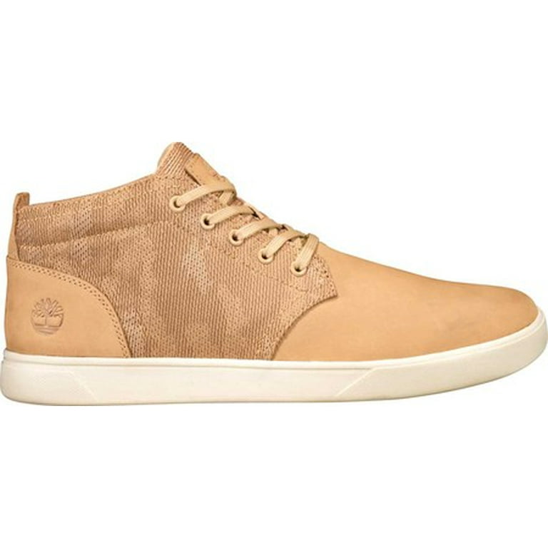Men s Timberland Groveton Leather and Fabric Chukka High Top