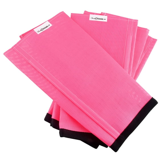 SHOOFLY Horse Leggins - Loose Fitting Boots, Reduce Stomping, Stress & Fatigue, Breathable Plastic Mesh (Pink/Small)