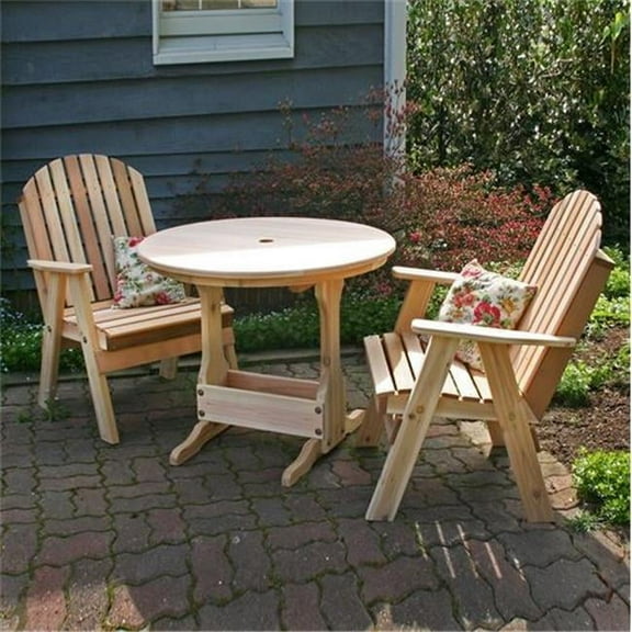 Creek Vine Designs WRFFBBSETCVD Cedar Fanback Bistro Set