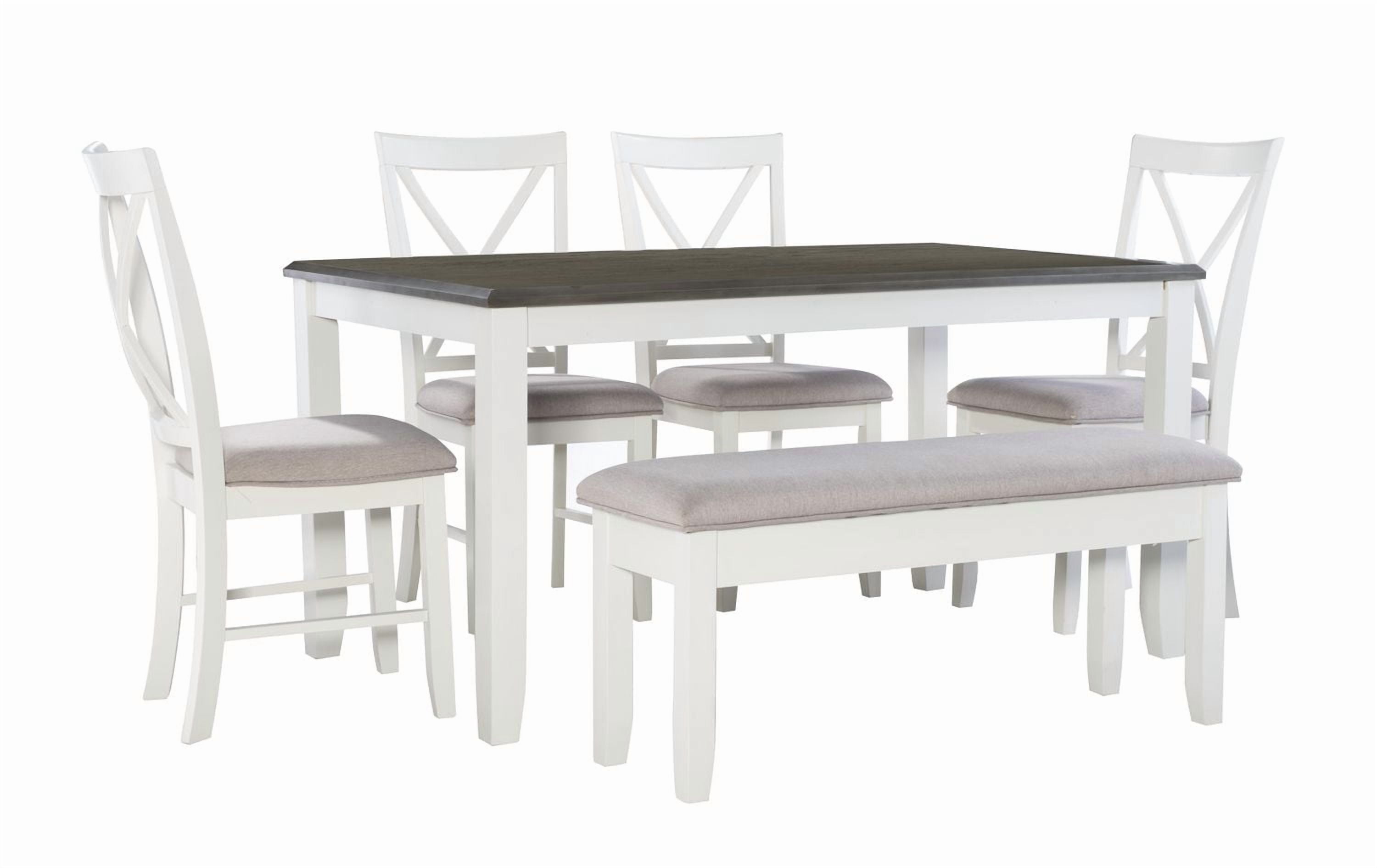 Lander 6-Piece Dining Set, Grey