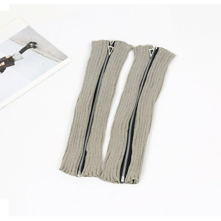 Women's Solid Color Knitted Leg Warmers for Men 80s Leg