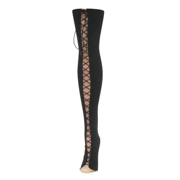 MeMoi Women's All Night Out Allure Broadway Tights - Womens - Female, Medium/Large, Black-Nude