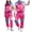 Hot Pink, variant on yboeqw Retro Unisex 2 Piece Party Tracksuit Full Zip Stand Collar Color Block Jacket Elastic Cuff Jogger Pants for 80s Themed Event Cosplay