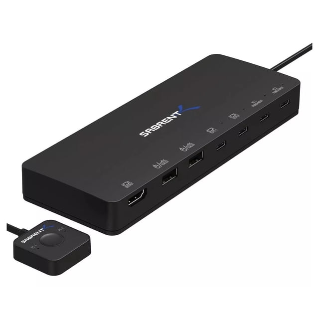 Switch KVM USB C SABRENT USB-KCPD 2 PC con USB-C PD y HDMI